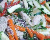 Foto del paso 5 de la receta: Filetillos de pollo con verduras y puré de coliflor
