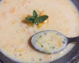A picture of step 4 of Sagudana mango kheer.