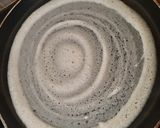 A picture of step 4 of Jini dosa with sambhar.