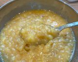 A picture of step 3 of Spanish Potato Omelette with Caramelized Onion.