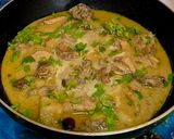 A picture of step 11 of Chicken Rezala.