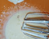 A picture of step 1 of Hot milk Cake.