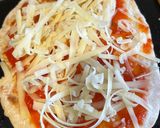 A picture of step 2 of Quick Naan Bread Pizza.
