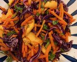 A picture of step 3 of Peri peri Red cabbage salad.