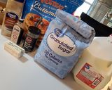 A picture of step 1 of Cinnamon Raisin Muffins.