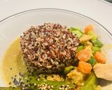Thai csirke curry quinoaval recept fázis 4 fotója