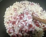 Foto del passaggio 8 della ricetta Risotto pancetta e kiwi