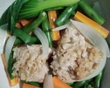 Foto langkah ke 3 dari resep 841) Ayam Kukus Sayur.