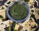 A picture of step 6 of Sandwhich Dhokla.