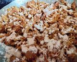 A picture of step 3 of Dry Jackfruit sabzi with gram flour.