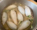 Foto del passaggio 5 della ricetta Calamari ripieni all’ amalfitana, con gamberi e cozze