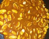A picture of step 3 of Peanut chikki.