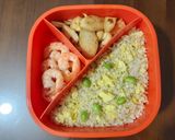 A picture of step 9 of Low-Fat Bento Meal #04: Jade Surf & Turf Low-Fat Lunch Box.