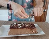 A picture of step 3 of No-Bake, Sugar-Free Coffee Flan.