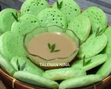 Foto langkah ke 5 dari resep Serabi Pandan (Tanpa Telur) + Kuah Kinca.