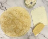 A picture of step 2 of Chicken Quesadillas with Cream Sauce and Cranberries.