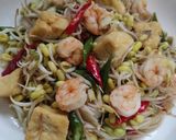 Foto langkah ke 5 dari resep 191. Tumis Tauge Tahu Udang.