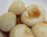 Foto del paso 6 de la receta: Dango (bolitas de mochi) y la versión fácil de masticar. Apta celiacos y múltiples alergias.