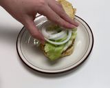 A picture of step 10 of Wasabi Shrimp Burger.