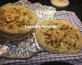 A picture of step 6 of HOMEMADEYogurt & garlic Naan.