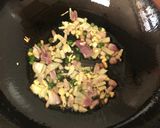 A picture of step 1 of Omurice (Japanese Fried Rice with Omelette).