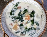Gambar langkah 9 resipi Masak Lemak Putih Kulit Tembikai.