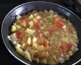 Foto del paso 1 de la receta: Tortilla de papas al horno rellena de jamón y queso