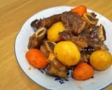 Hình bước làm 7 của món Sườn Om Hàn Quốc (Galbi-jjim)