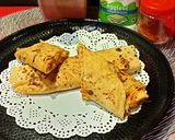 A picture of step 8 of Peri Peri Mayo Vegetable Wrap.