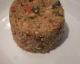Spicy vegetable rice with egg and sausage recipe step 11 photo
