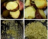 A picture of step 1 of Mawa Malai Sweet Potato Halwa.