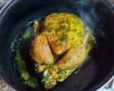 Foto del paso 17 de la receta: Pollo asado a la imperial con patatas asadas, huevos y olivas