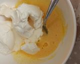 A picture of step 1 of Zuccotto with Mascarpone Cream and Dark Chocolate Chips.