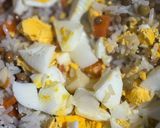 Foto del paso 3 de la receta: Ensalada Primavera Con lentejas, Arroz Y Nuggets 🍚🥕
