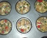 A picture of step 7 of Chicken Cheese Egg Muffins 😋.