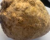 A picture of step 2 of Celeriac gratin (get ahead for Christmas).