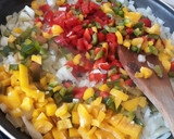 Foto del paso 1 de la receta: Tortilla de bacalao y pimientos