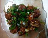 A picture of step 6 of Veg Manchurian.