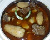A picture of step 9 of Arbi gosht.