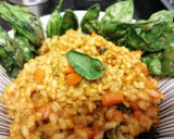 Foto del paso 7 de la receta: Arroz con brócoli, zanahoria y crujiente de espinacas