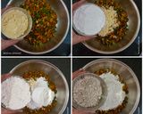 A picture of step 2 of Multigrain Thalipeeth.