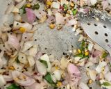 A picture of step 2 of Onion Upma.