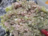 Hamburguesas de atún con zucchini y zanahoria