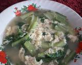 Sup Sawi Telur Kocok langkah memasak 3 foto
