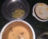 A picture of step 1 of Dahi bhindi(curd okra).