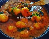 A picture of step 5 of Baby Potatoes Dum Aloo in Panjabi style.