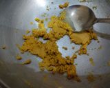 A picture of step 3 of Besan Milk.