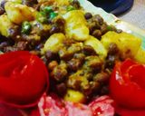 A picture of step 5 of Kaly Chany ki ChaatBlack Chickpea Chaat.