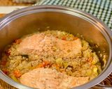 Foto del paso 4 de la receta: Couscous con verduras y salmón, todo en la misma olla
