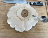 A picture of step 3 of Stuffed patty pan.
